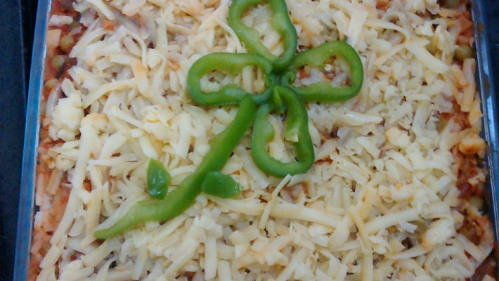 Receita de arroz de forno vegetariano