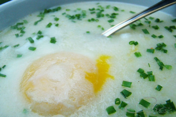 Receita de sopa de fubá com ovos
