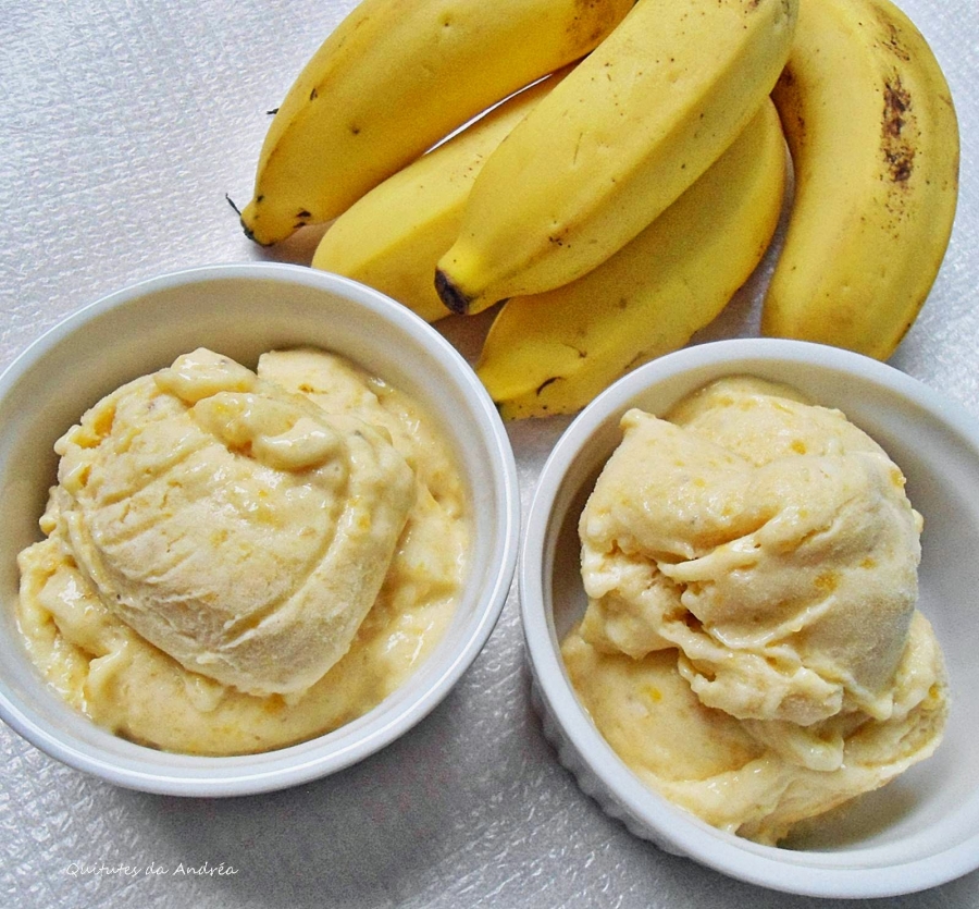 Receita de sorvete de banana fácil