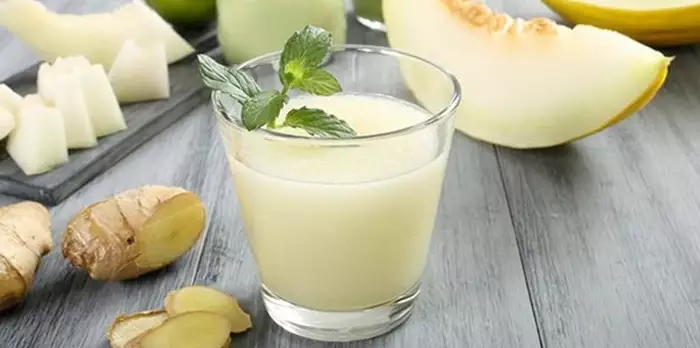 Como fazer suco de maçã com melão e gengibre fácil