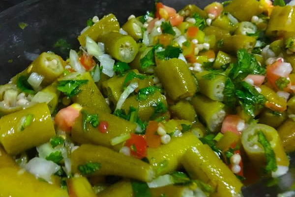 Salada de quiabo verde veja como fazer