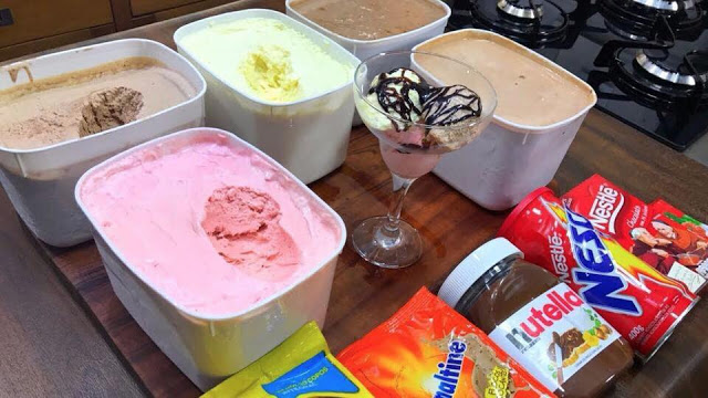 5 receitas de sorvete com apenas 3 ingredientes